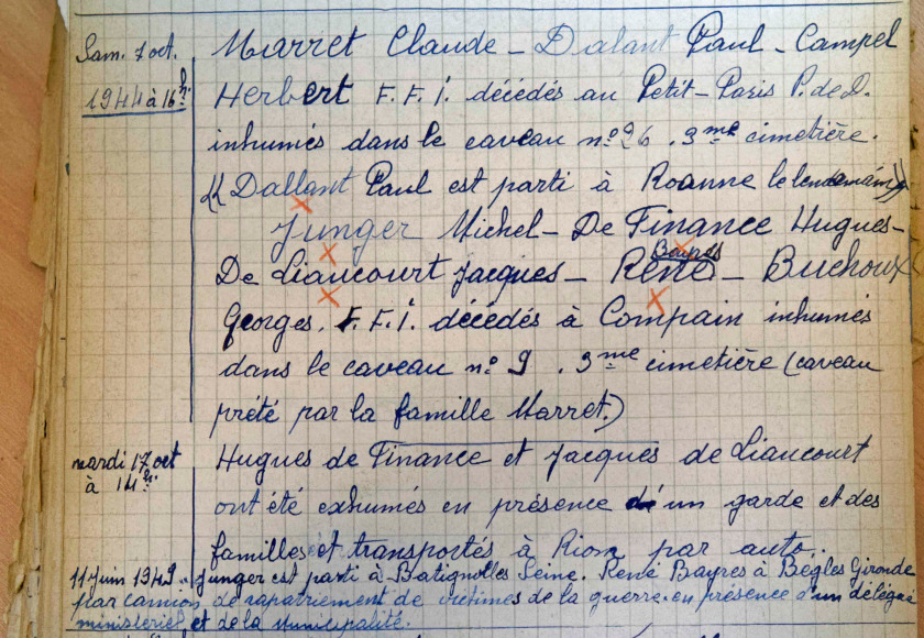 Registre du cimetière d'Issoire